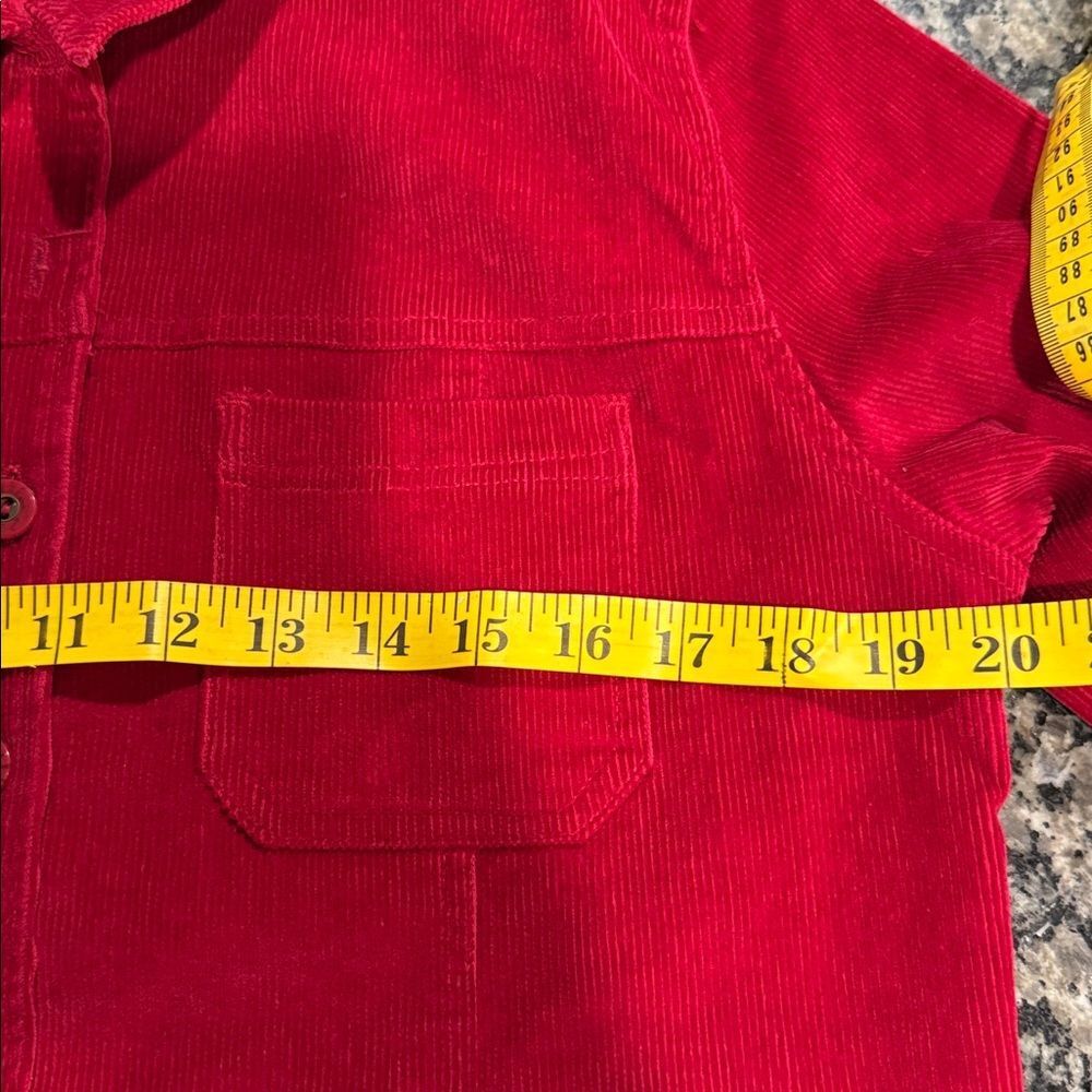 Dressbarn Bold Red Corduroy Jacket - Picture 8 of 10
